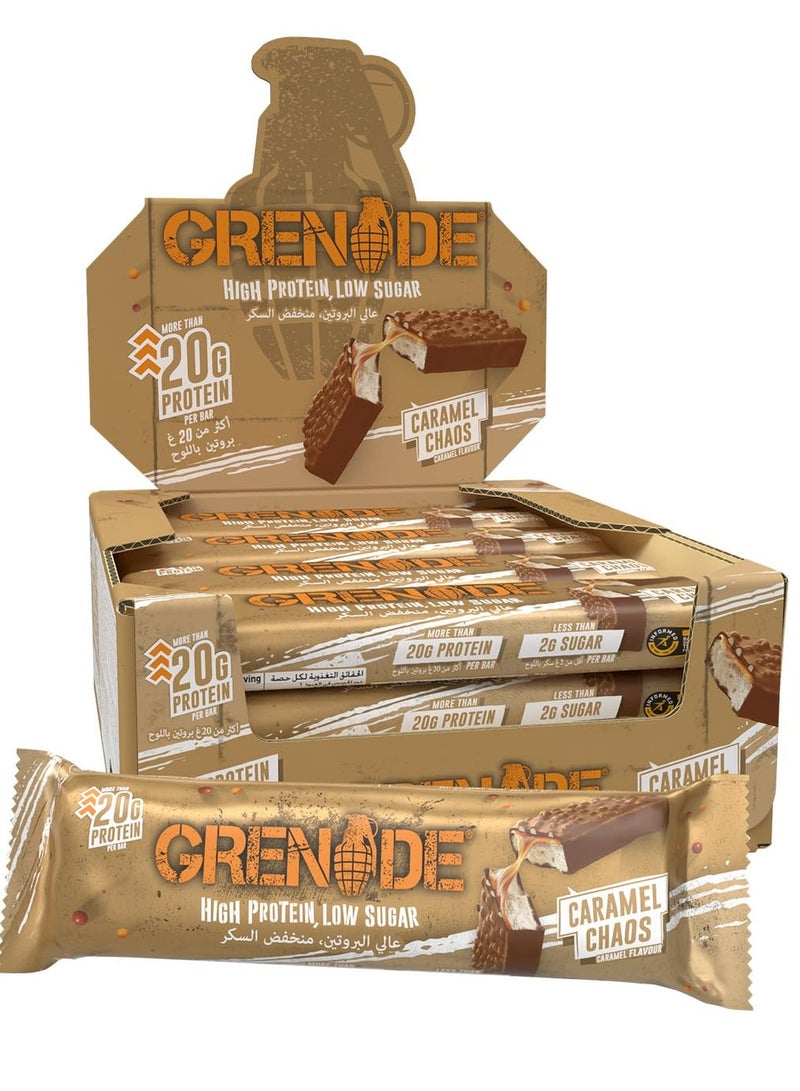 Grenade Caramel Chaos 12 X 60g Package May Vary - Image 1